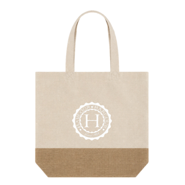 Borsa in juta Harcour Crema Beige