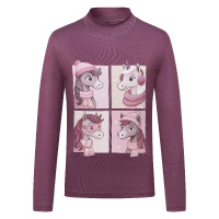 Top da bambino Imperial Riding Enjoy Frosty Malva scuro Nero
