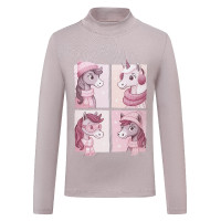 Top da bambino Imperial Riding Enjoy Frosty Malva scuro Nero