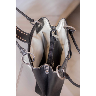 Borsa equitazione Pénélope Zabelia in pelle cognac