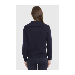 Maglione equitazione donna collo alto Harcour Claira