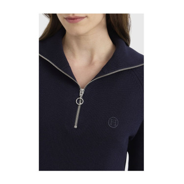 Maglione equitazione donna collo alto Harcour Claira