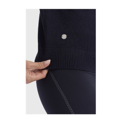Maglione equitazione donna collo alto Harcour Claira