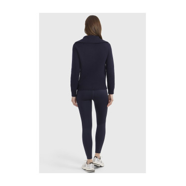 Maglione equitazione donna collo alto Harcour Claira