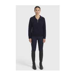 Maglione equitazione donna collo alto Harcour Claira