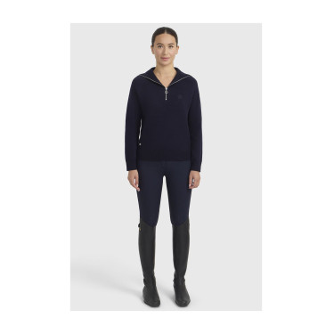 Maglione equitazione donna collo alto Harcour Claira