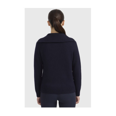 Maglione equitazione donna collo alto Harcour Claira