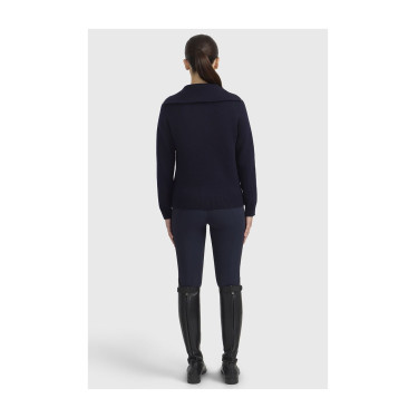 Maglione equitazione donna collo alto Harcour Claira