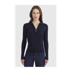 Polo equitazione donna Harcour Celeste maniche lunghe Polo equitazione donna Harcour Celeste maniche lunghe