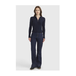 Polo equitazione donna Harcour Celeste maniche lunghe Polo equitazione donna Harcour Celeste maniche lunghe