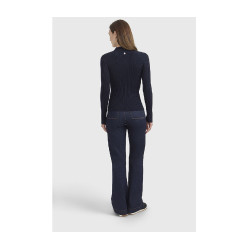 Polo equitazione donna Harcour Celeste maniche lunghe Polo equitazione donna Harcour Celeste maniche lunghe