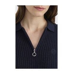 Polo equitazione donna Harcour Celeste maniche lunghe Polo equitazione donna Harcour Celeste maniche lunghe