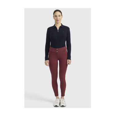 Polo equitazione donna Harcour Celeste maniche lunghe Polo equitazione donna Harcour Celeste maniche lunghe