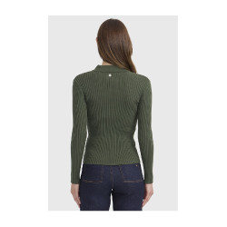 Polo equitazione donna Harcour Celeste maniche lunghe