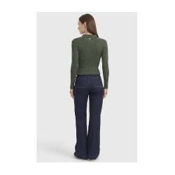 Polo equitazione donna Harcour Celeste maniche lunghe