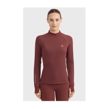 T-shirt tecnico Harcour Calista donna Vite Bordeaux