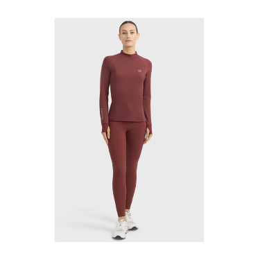 T-shirt tecnico Harcour Calista donna Vite Bordeaux