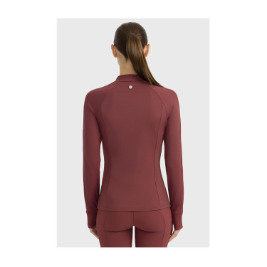 T-shirt tecnico Harcour Calista donna Vite Bordeaux