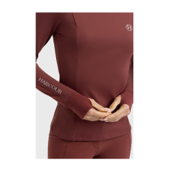 T-shirt tecnico Harcour Calista donna Vite Bordeaux