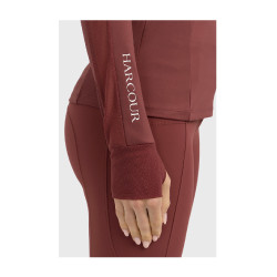 T-shirt tecnico Harcour Calista donna Vite Bordeaux