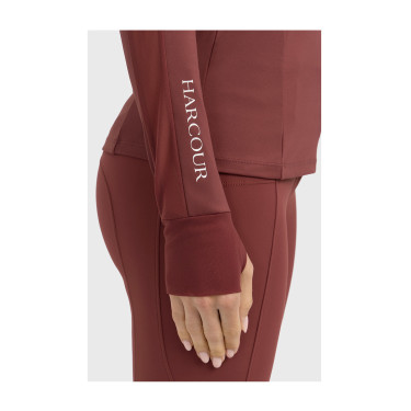 T-shirt tecnico Harcour Calista donna Vite Bordeaux