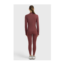T-shirt tecnico Harcour Calista donna Vite Bordeaux