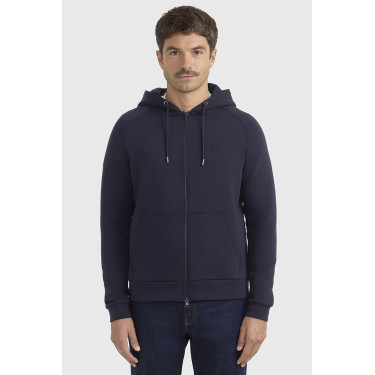 Felpa tecnica equitazione uomo con zip Harcour Connor