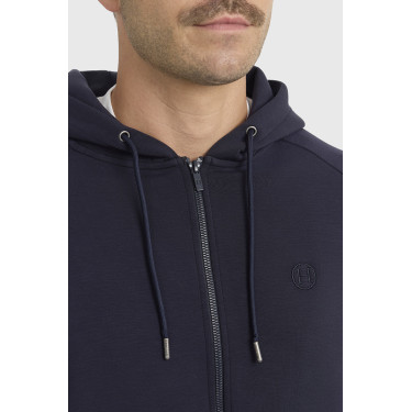 Felpa tecnica equitazione uomo con zip Harcour Connor