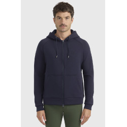 Felpa tecnica equitazione uomo con zip Harcour Connor