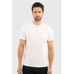 T-shirt Harcour Titouan uomo Bianco T-shirt Harcour Titouan uomo Bianco