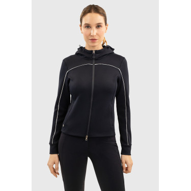 Felpa equitazione zip Harcour Bryssea donna