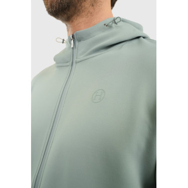 Felpa con zip Harcour Bryss Colibrì Verde