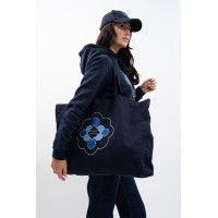 Borsa tote Harcour x Versailles Leonor Marina Blu marino