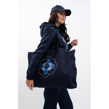Borsa tote Harcour x Versailles Leonor Marina Blu marino
