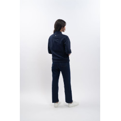 Felpa con zip Harcour x Versailles Louise Marina Blu marino