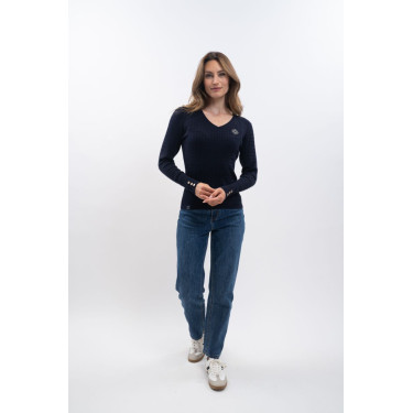 Maglione Harcour x Versailles Antoinette Marina Blu marino