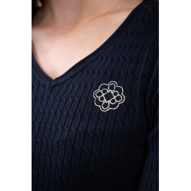 Maglione Harcour x Versailles Antoinette Marina Blu marino