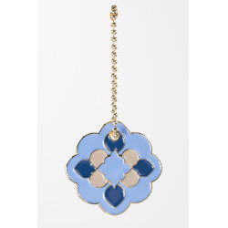 Portachiavi Harcour x Versailles Diane Versailles chiaro / blu navy / lino Oro