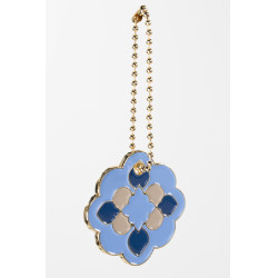 Portachiavi Harcour x Versailles Diane Versailles chiaro / blu navy / lino Oro