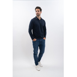 Polo equitazione uomo maniche lunghe Harcour Malik