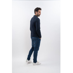 Polo equitazione uomo maniche lunghe Harcour Malik