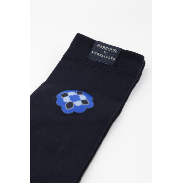 Calze Harcour x Versailles Alienor Blu navy / blu Versailles