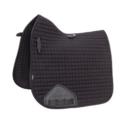 Sottosella da dressage in cotone Deluxe Shires Arma Nero