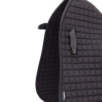 Sottosella da dressage in cotone Deluxe Shires Arma Nero