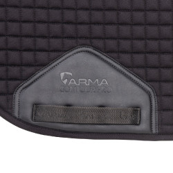 Sottosella da dressage in cotone Deluxe Shires Arma Nero