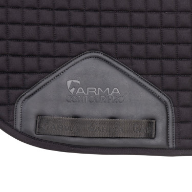 Sottosella da dressage in cotone Deluxe Shires Arma Nero