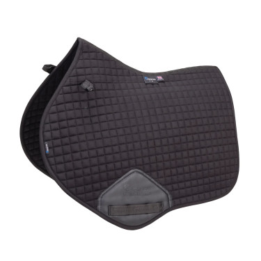 Sottosella da salto in cotone Deluxe Shires Arma Nero