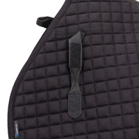 Sottosella da salto in cotone Deluxe Shires Arma Nero