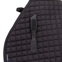 Sottosella da salto in cotone Deluxe Shires Arma Nero