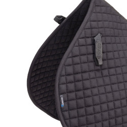 Sottosella da salto in cotone Deluxe Shires Arma Nero